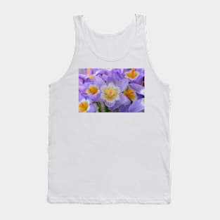 Crocus sieberi subsp. sublimis  Three-coloured Sieber's crocus Photo with artistic filter applied Tank Top